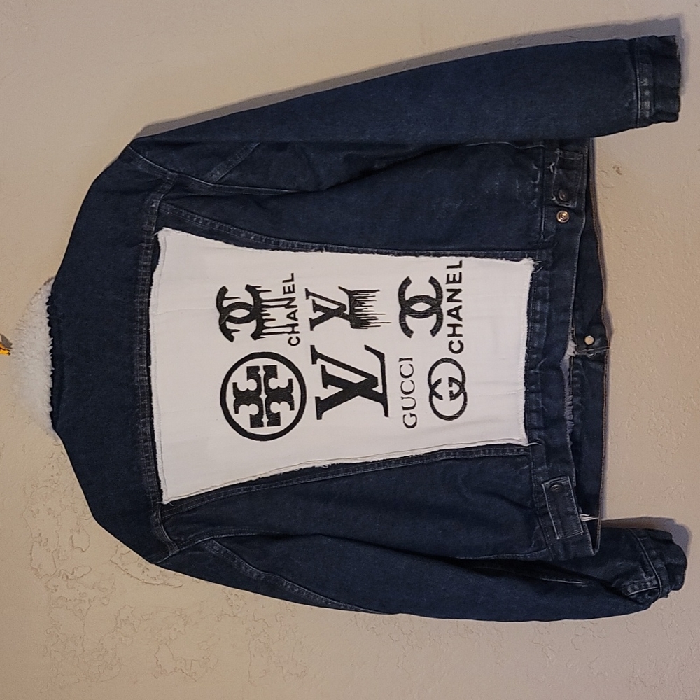 MENS LEVIS VINTAGE SHERPA JACKET INCREDIBLE CONDITION WITH SOME ADDED DRIPOLA...